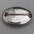 Antique Dutch landscape with butterfly wings silver brooch